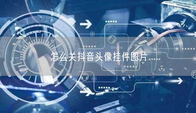 怎么关抖音头像挂件图片