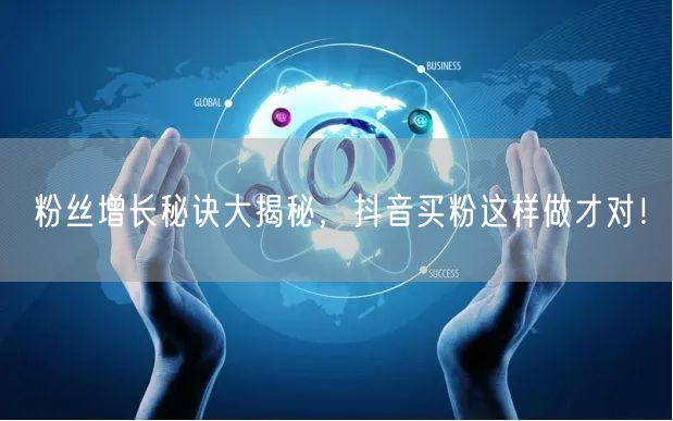 粉丝增长秘诀大揭秘，抖音买粉这样做才对！