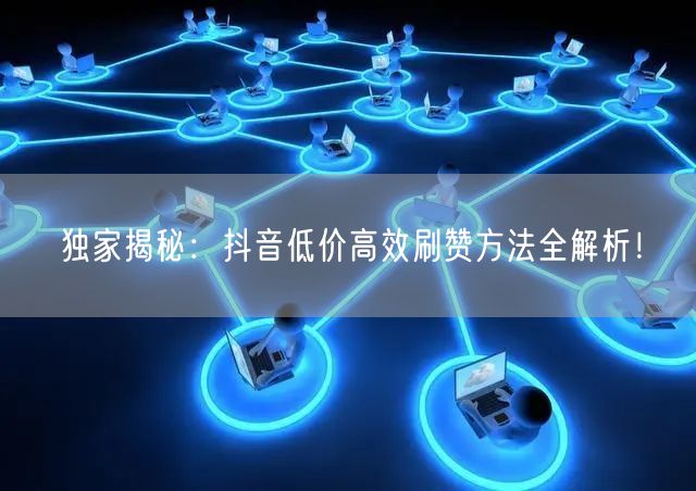 独家揭秘：抖音低价高效刷赞方法全解析！