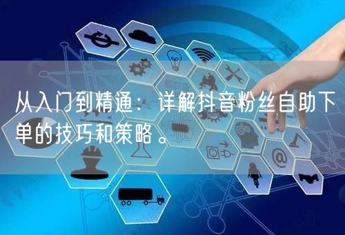 从入门到精通：详解抖音粉丝自助下单的技巧和策略。