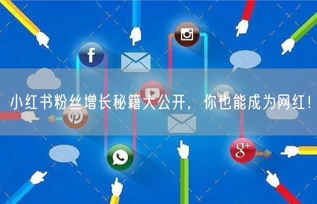 小红书粉丝增长秘籍大公开，你也能成为网红！