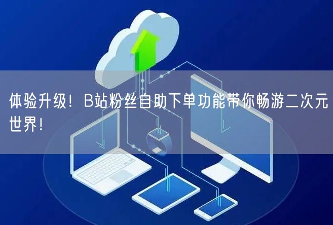 体验升级！B站粉丝自助下单功能带你畅游二次元世界！