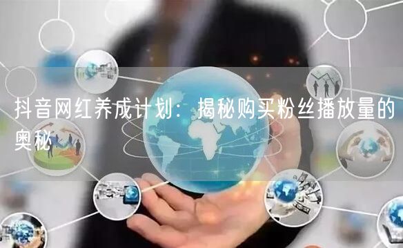 抖音网红养成计划：揭秘购买粉丝播放量的奥秘