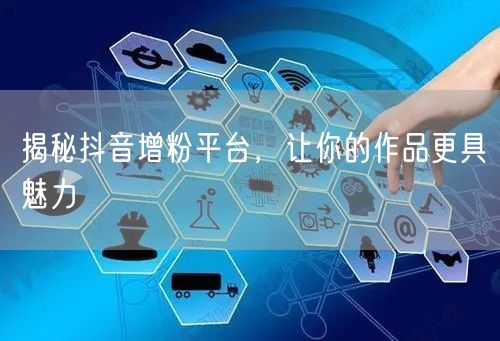 揭秘抖音增粉平台，让你的作品更具魅力