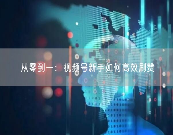 从零到一：视频号新手如何高效刷赞