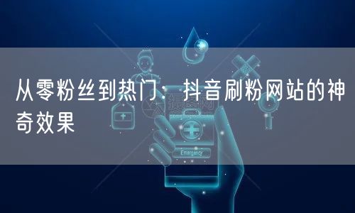 从零粉丝到热门：抖音刷粉网站的神奇效果