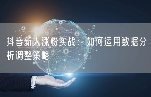 抖音新人涨粉实战：如何运用数据分析调整策略