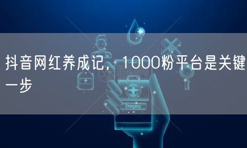 抖音网红养成记，1000粉平台是关键一步