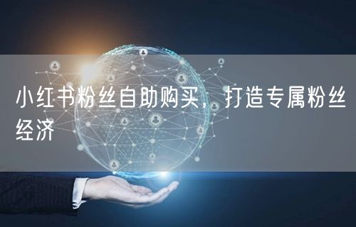 小红书粉丝自助购买，打造专属粉丝经济