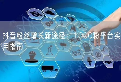 抖音粉丝增长新途径：1000粉平台实用指南