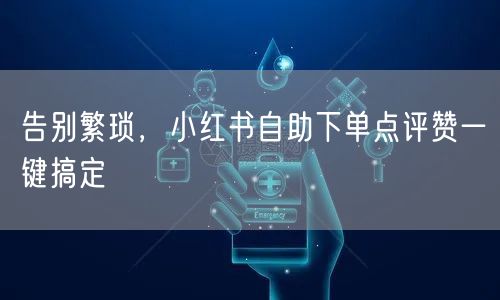 告别繁琐，小红书自助下单点评赞一键搞定