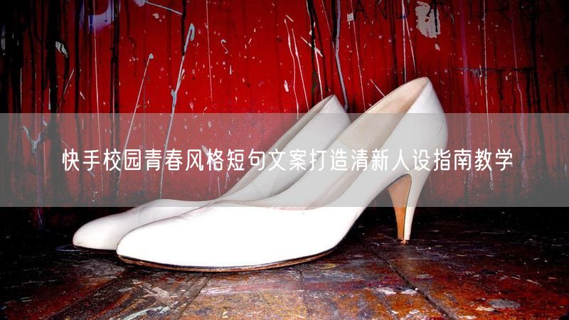 快手校园青春风格短句文案打造清新人设指南教学