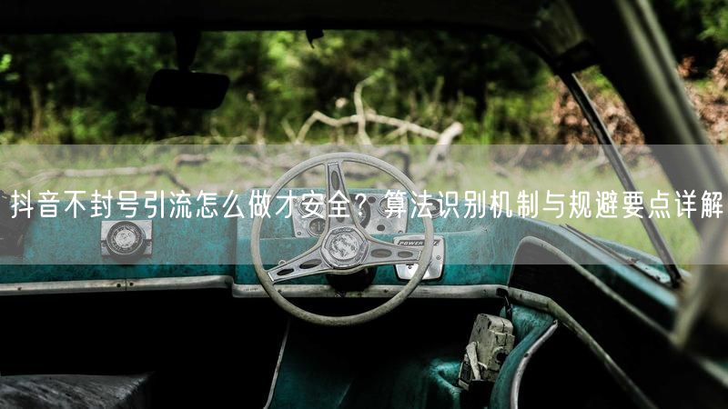 抖音不封号引流怎么做才安全？算法识别机制与规避要点详解